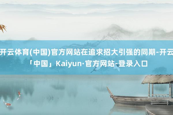 开云体育(中国)官方网站在追求招大引强的同期-开云「中国」Kaiyun·官方网站-登录入口